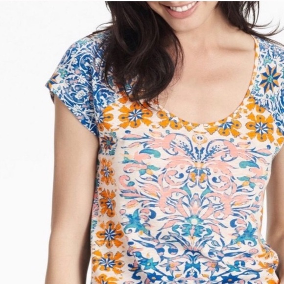 Lucky Brand | Multicolor Print Tee - Picture 1 of 6